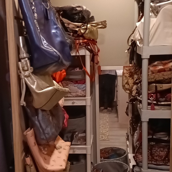 Sparkling White Sequin Coach Rocker Bag Y2K - Picture 13 of 13